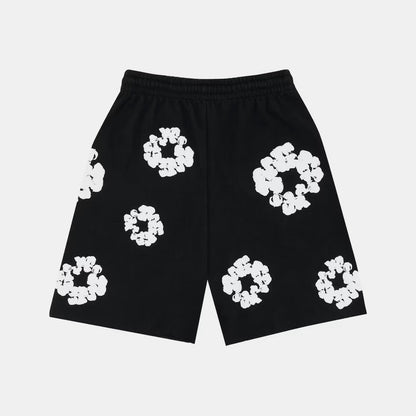 Denim Tears Cotton Wreath Shorts - Black