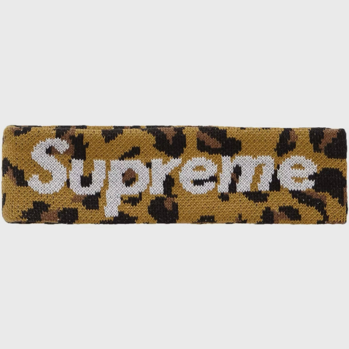 Supreme New Era Big Logo Headband - Leopard