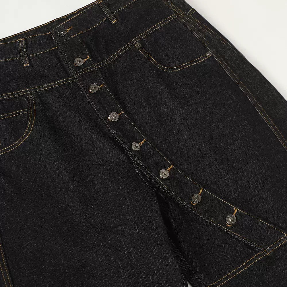 Black Meridian Asymmetric Denim