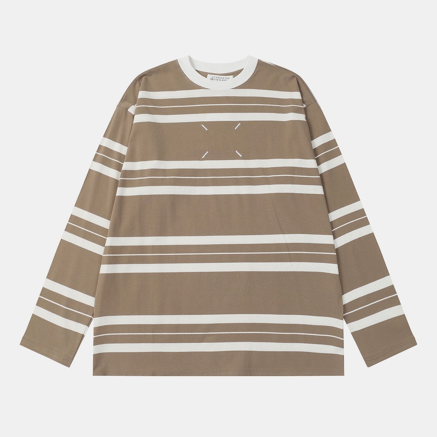 Maison Margiela Striped Longsleeve Shirt - Brown