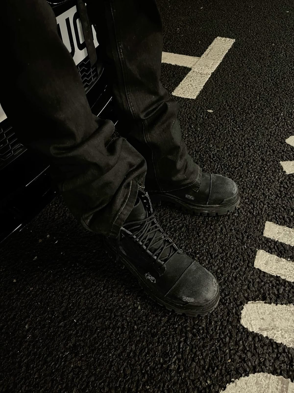 Strike Boots 001 — Destroyed Black