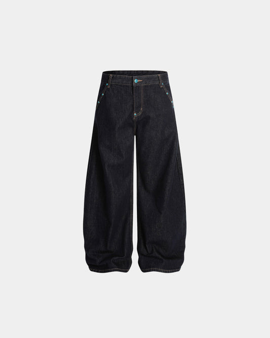 Wide Leg Indigo Denim