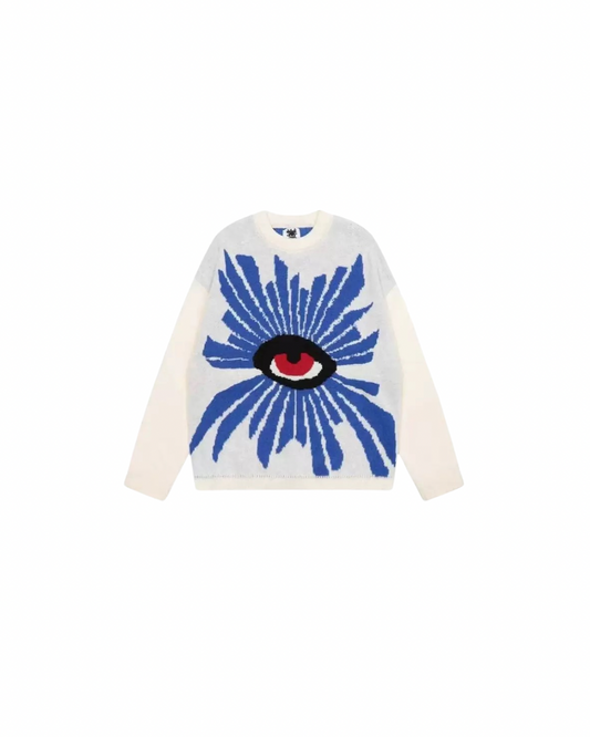 HOE Eye Motif Knit Sweater