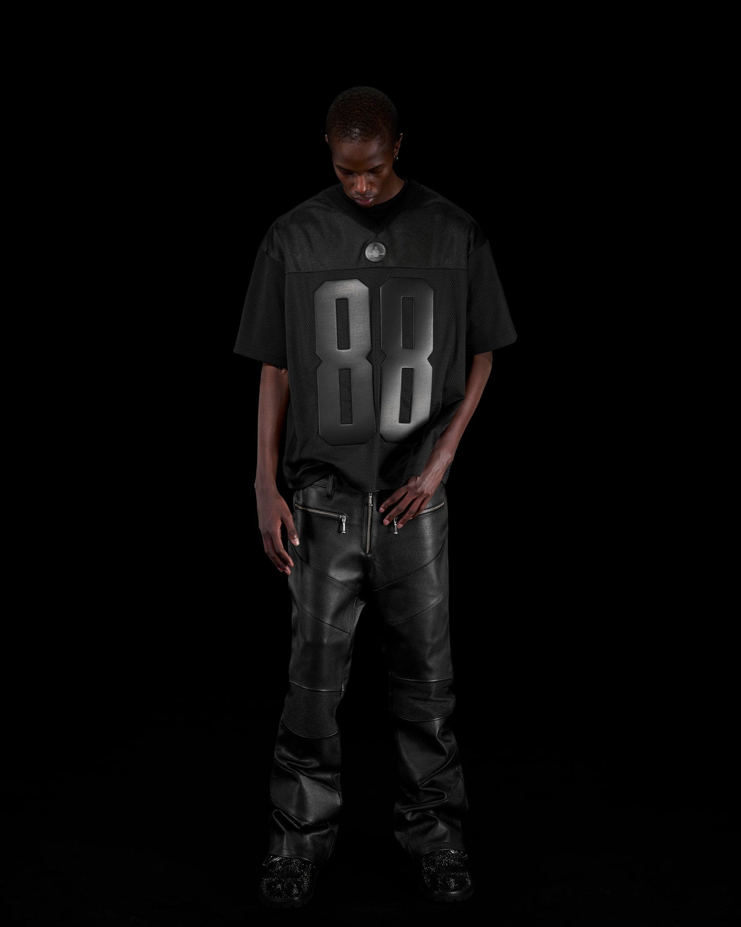 Doncare Triple Black Leather Jersey