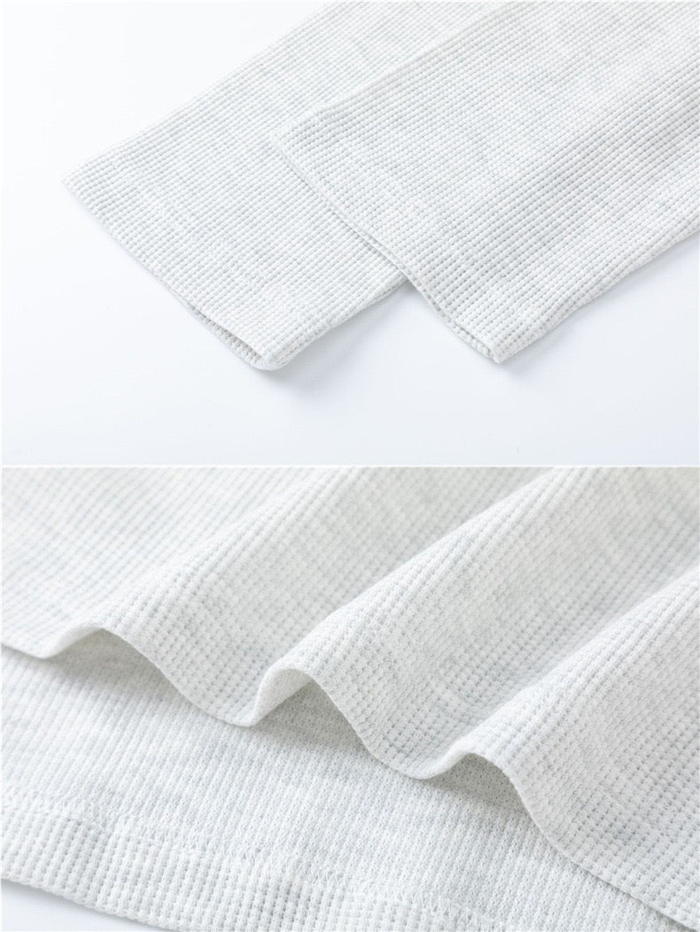 Waffle Henley Long Sleeve