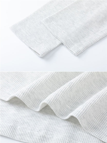 Waffle Henley Long Sleeve