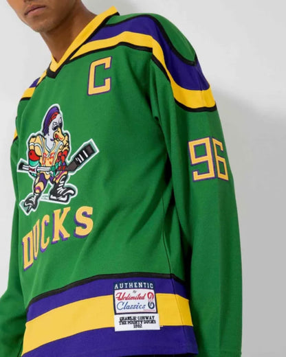 Charlie Conway #96 Mighty Ducks Hockey Jersey Shirt