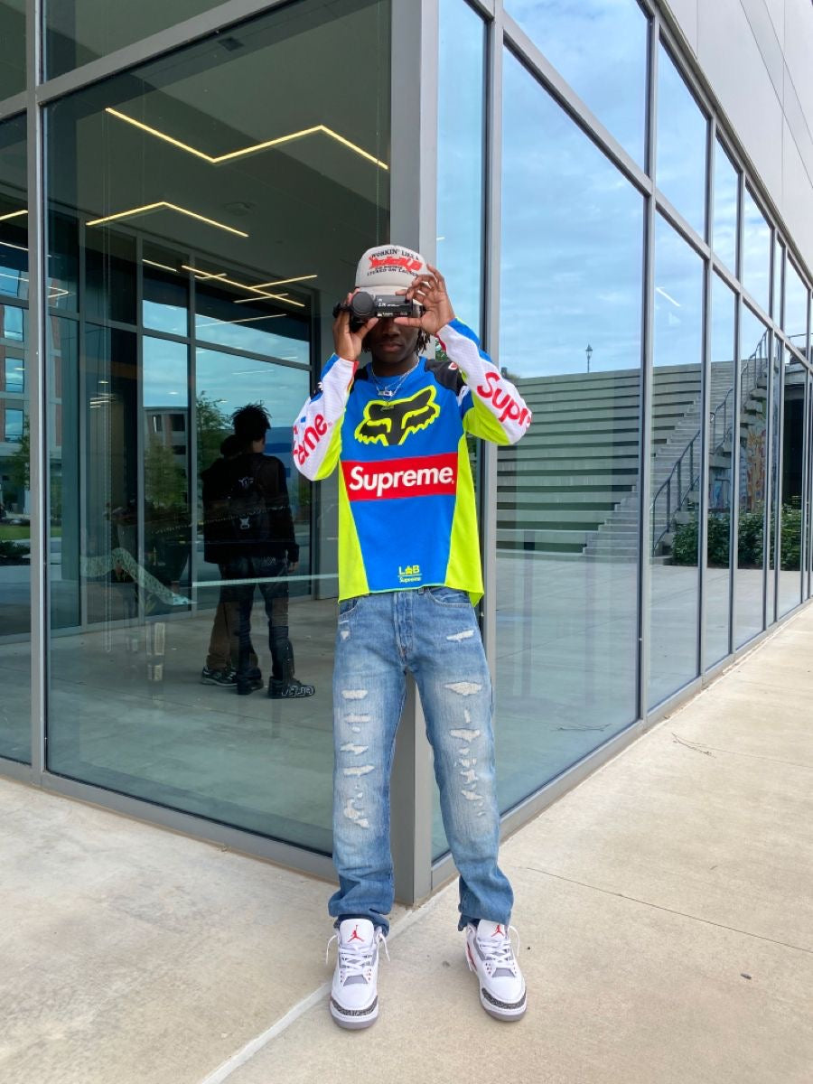 Racing Moto Jersey - Blue