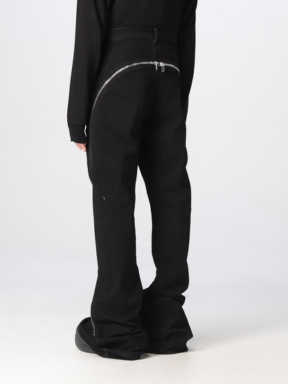 Arc Split Zipper Denim – Jet Black