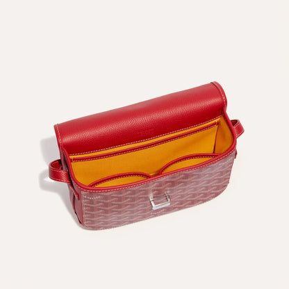 Goyardine Belvédère Messenger Bag - Red