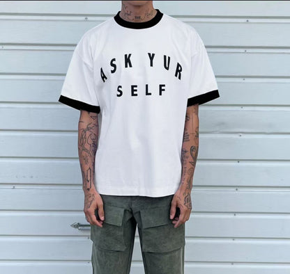 AYS Typography Ringer Tee