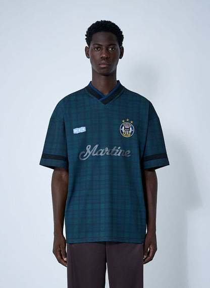 Martin Rose Tartan Football Shirt