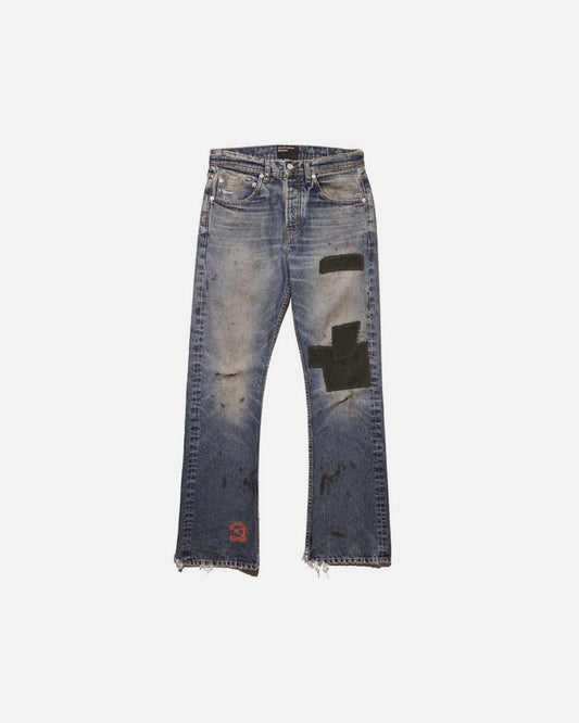 Patchwork Distressed Jeans