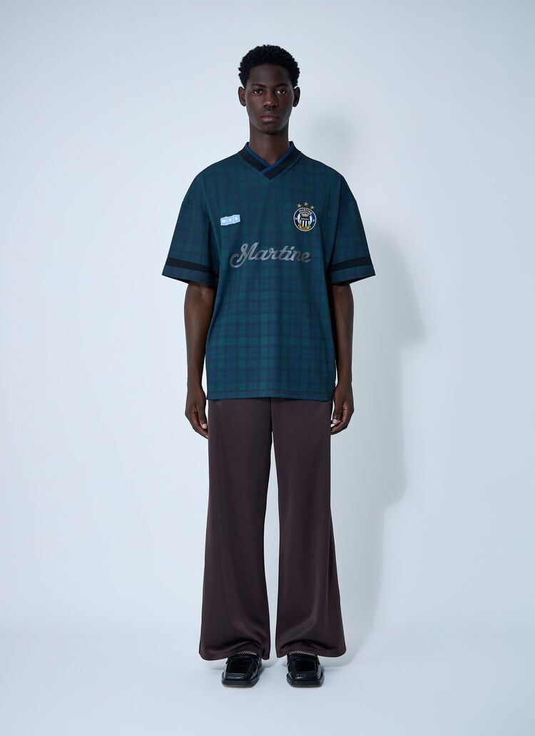 Martin Rose Tartan Football Shirt