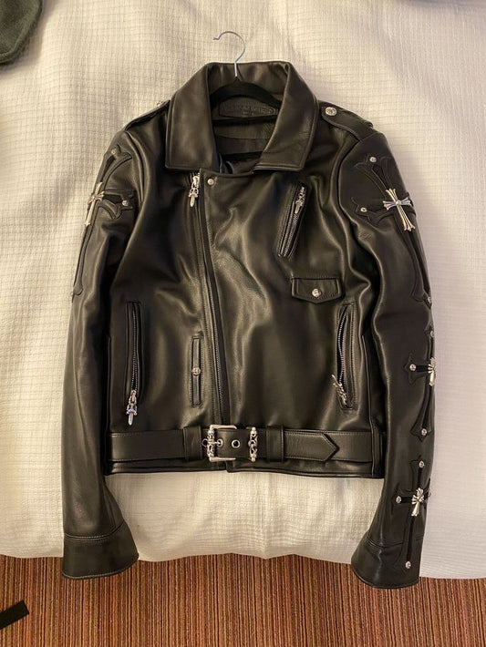 Gothic Hardware Leather Jacket