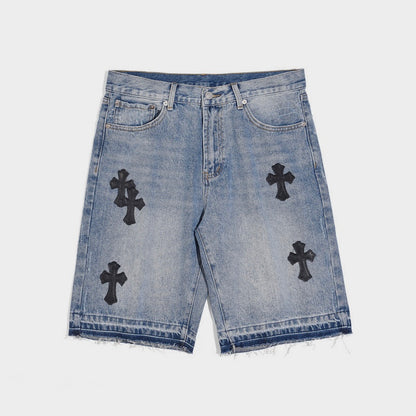 Black Icon Chrome Jorts