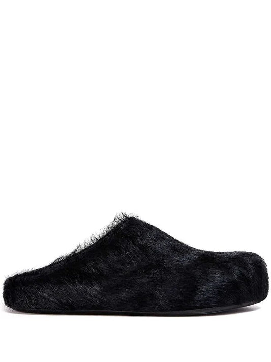 Marni Fussbet Sabot calf-hair slippers