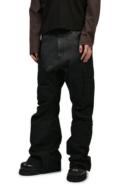 BIKER CARGO DENIM PANTS