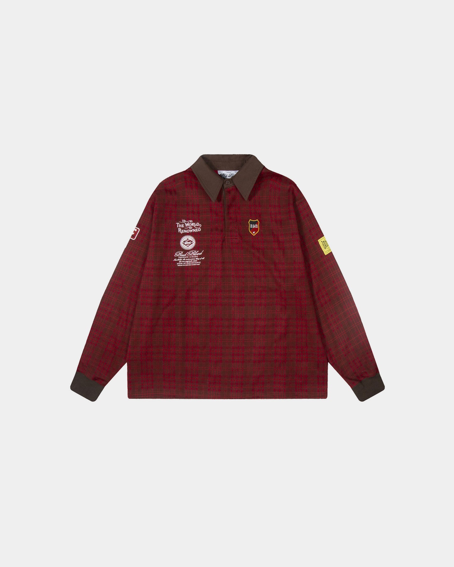 Bad Blood Studios Tartan Rugby Shirt