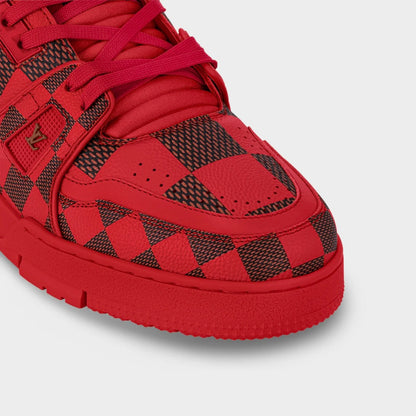 LV Damier Trainer Sneaker - Rouge