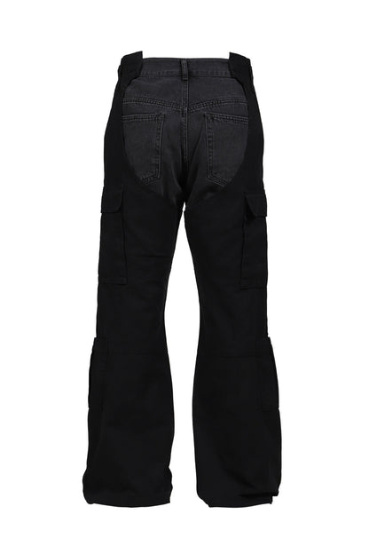 BIKER CARGO DENIM PANTS
