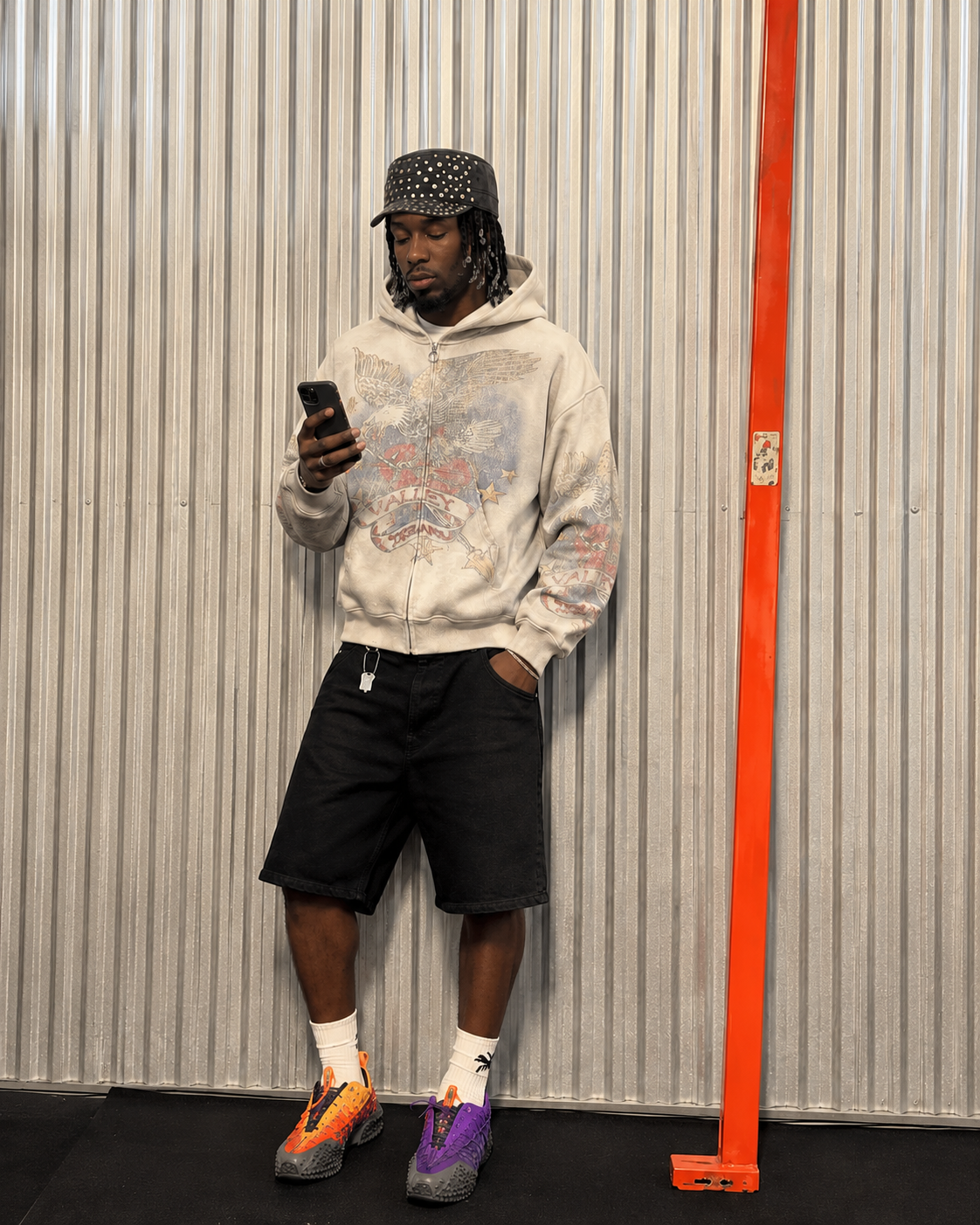ARCHIVE EAGLE ZIP HOODIE