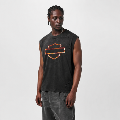 WC CHOPPERS DISTRESSED CUT-OFF TEE