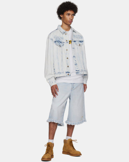 Drew Washed Logo Denim Jacket