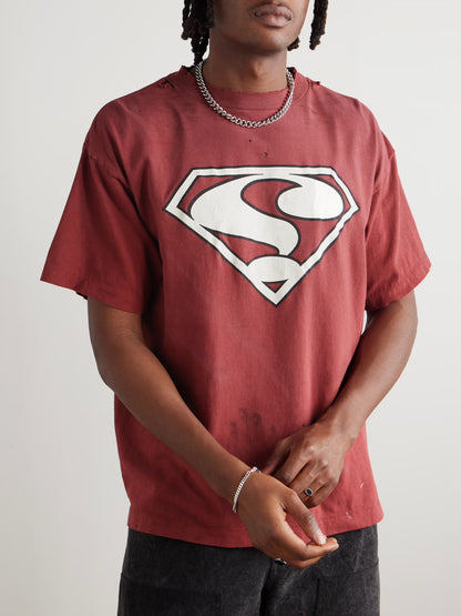 Saint Superman Distressed Tee