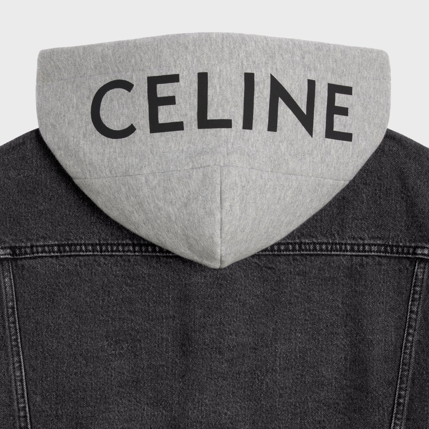 CELINE TRUCKER JACKET IN CHARCOAL WASH DENIM