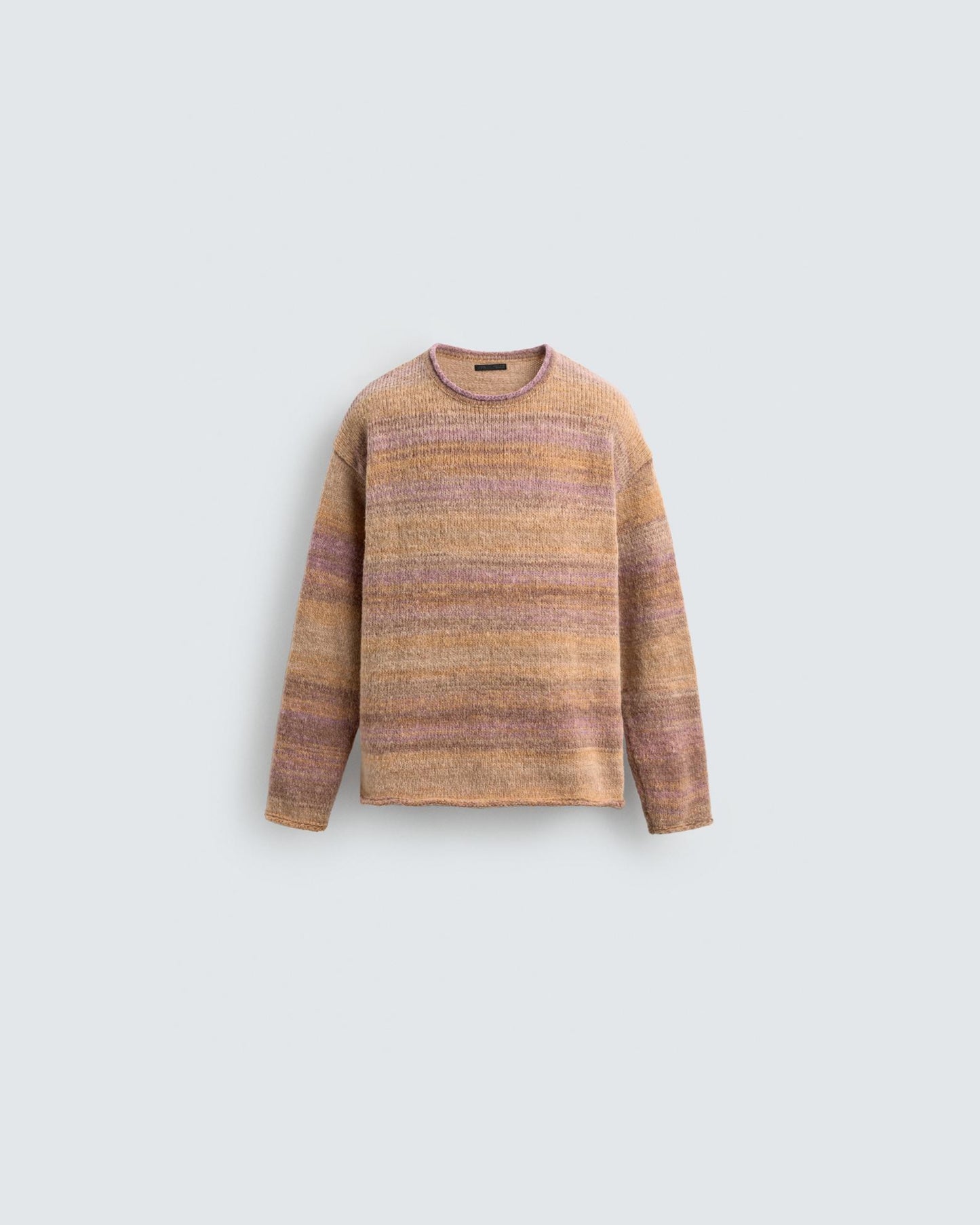 Textured Mélange Knit Sweater