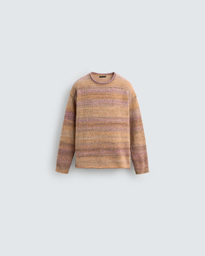 Textured Mélange Knit Sweater