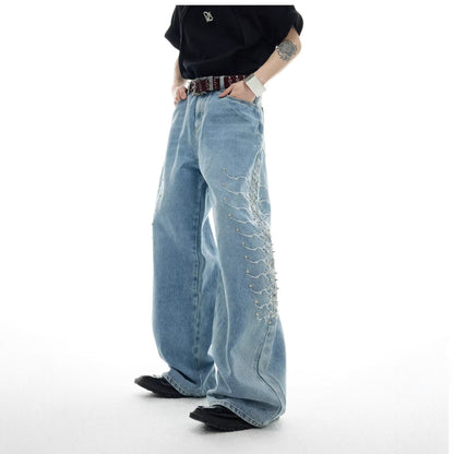Beaded Nebula Flare Jeans