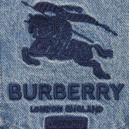 Supreme Burberry Denim Trucker Jacket