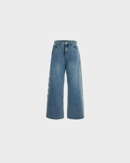 Beaded Nebula Flare Jeans