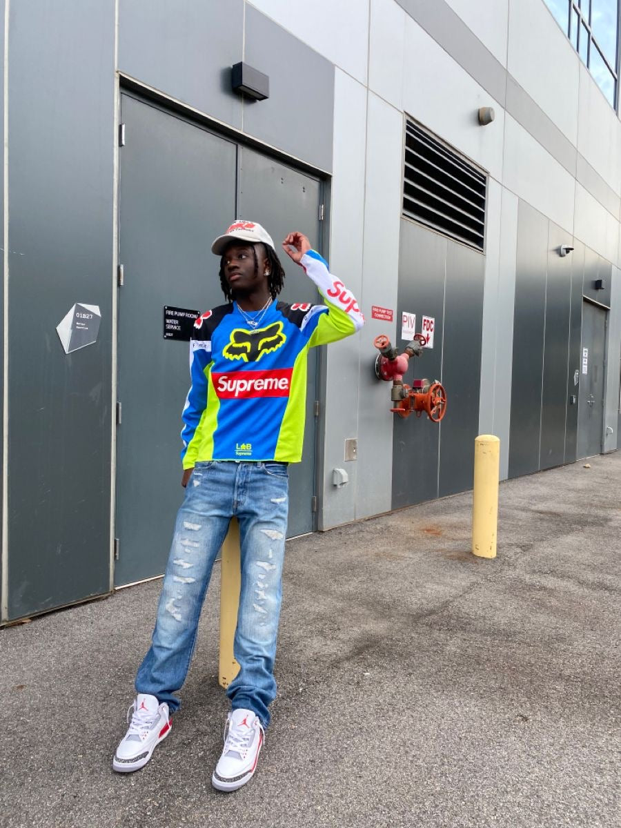 Racing Moto Jersey - Blue