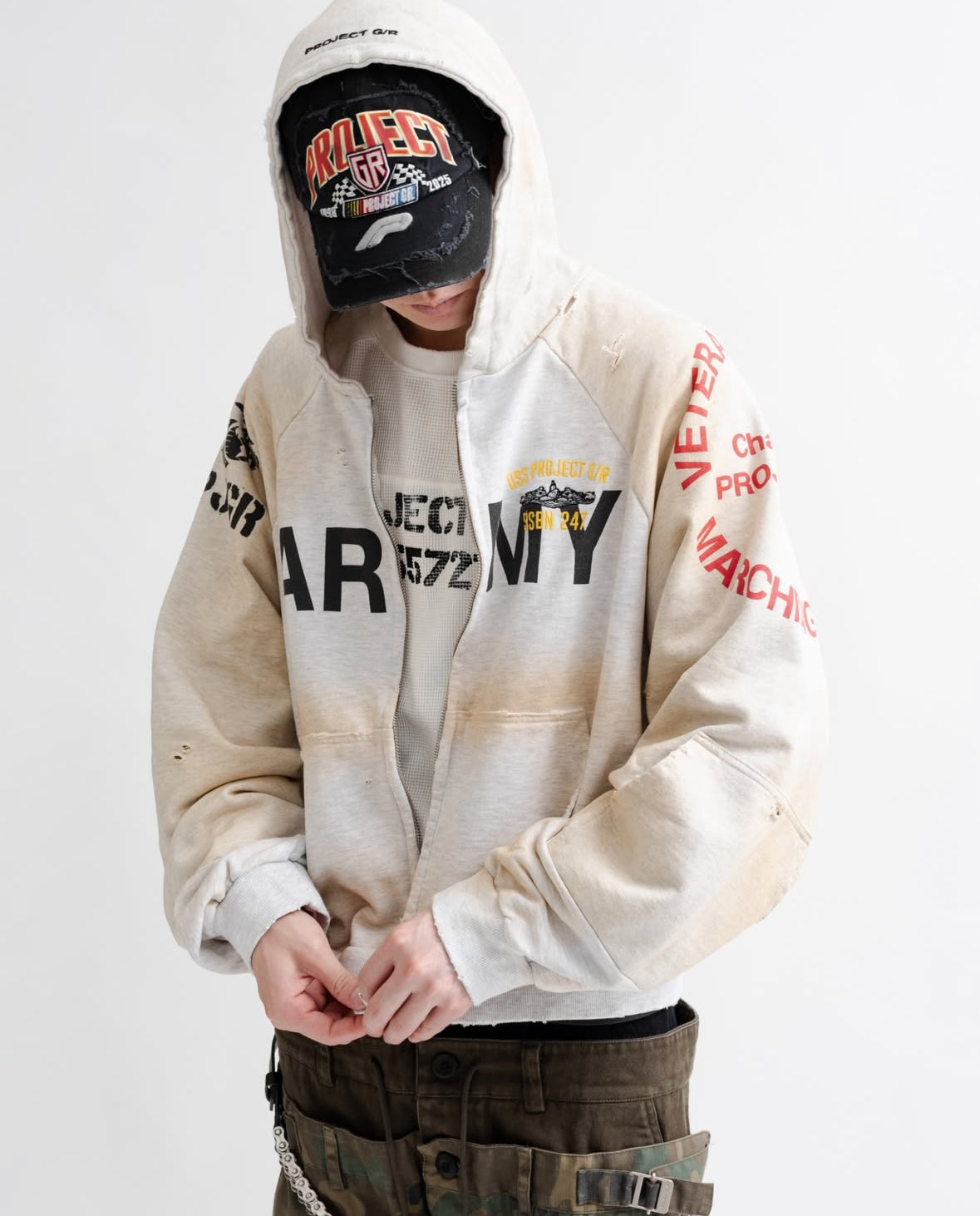 Project G/R ‘ARMY’ Zip-up Hoodie