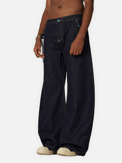 Wide Leg Indigo Denim