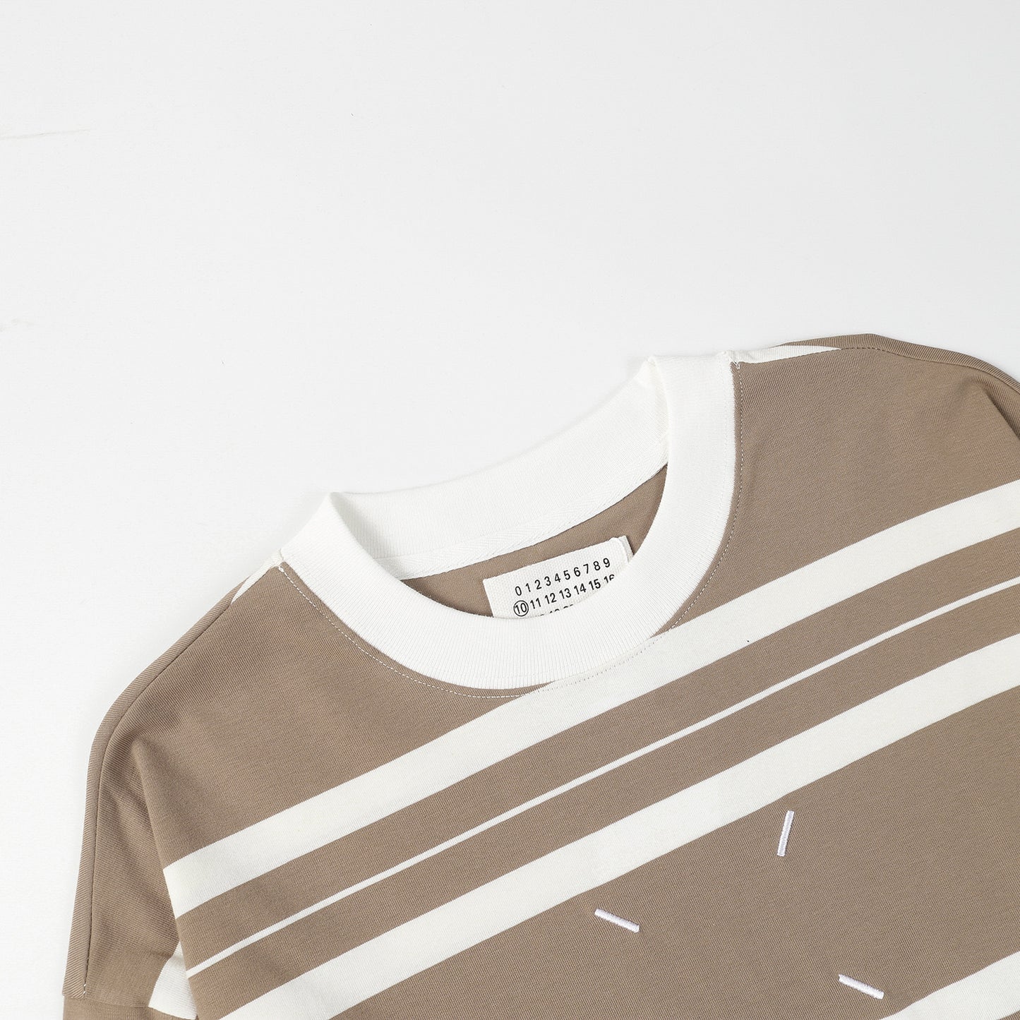 Maison Margiela Striped Longsleeve Shirt - Brown