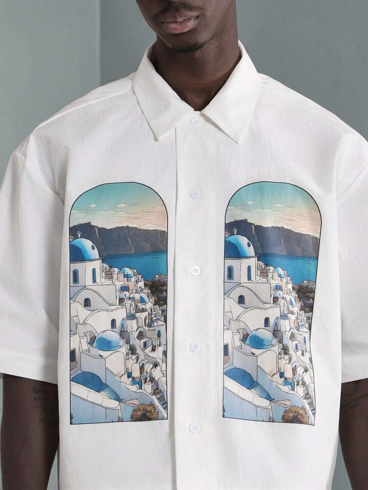 Sumwon Studios Santorini Print Shirt