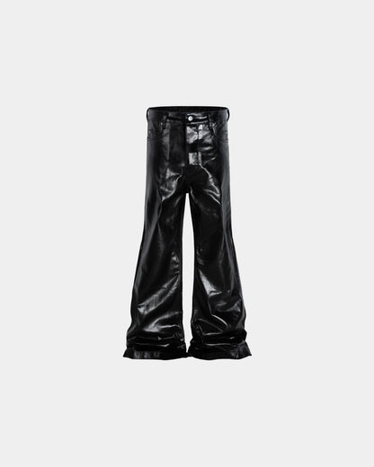 Leather Flare Pants