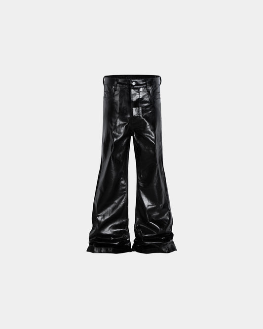 Leather Flare Pants