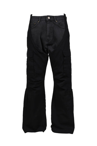 BIKER CARGO DENIM PANTS