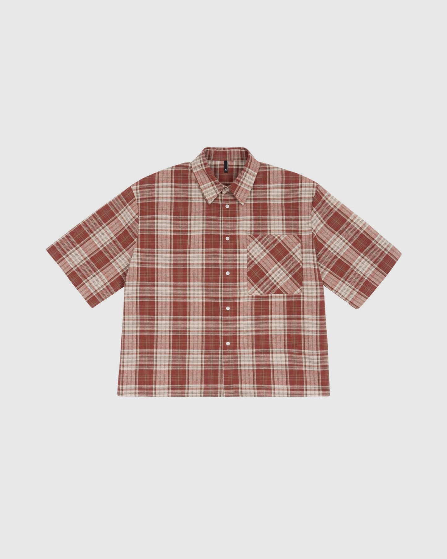 Boxy Fit Plaid Crop Shirt