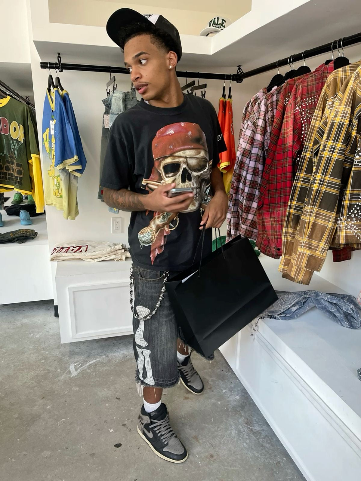 14oz Bone Denim Jorts