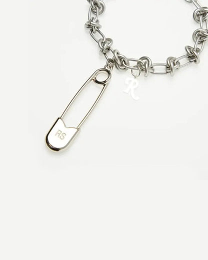 RS Safety-Pin Metallic Knot Charm