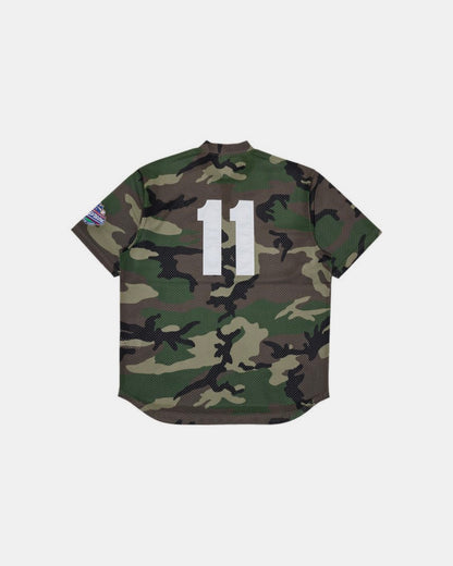 Supreme S Logo Baseball Henley 'Woodland Camo'