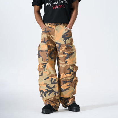Desert Camo Multi-Pocket Cargo Pants