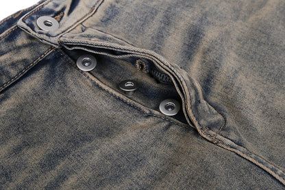 Two-Tone Flare Jeans