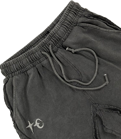 THUG CLUB DISTRESSED SWEATSHORTS